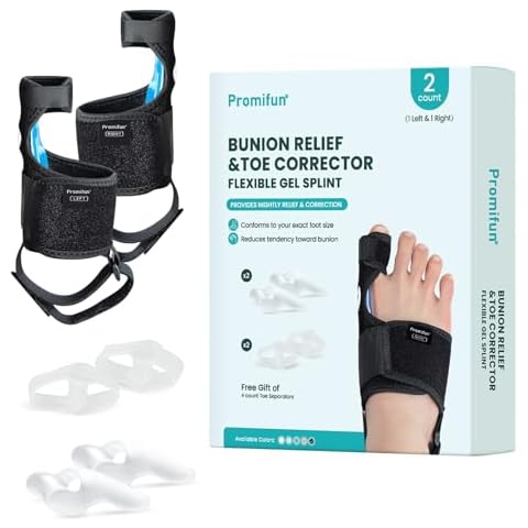 Promifun Adjustable Bunion Corrector for Pain Relief Cover