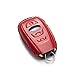 Vitodeco Leather Smart Key Fob Case Cover Compatible with Subaru Forester, Impreza, Outback, WRX, BRZ, XV Crosstrek, Ascent, Solterra 2014 - 2025 (4-Button, Red)