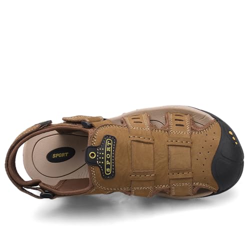 Men's Hiking Sandals Outdoor Closed Toe Adjustable Walking Sandal Waterproof Non-Slip Casual Sandals Water Shoes3