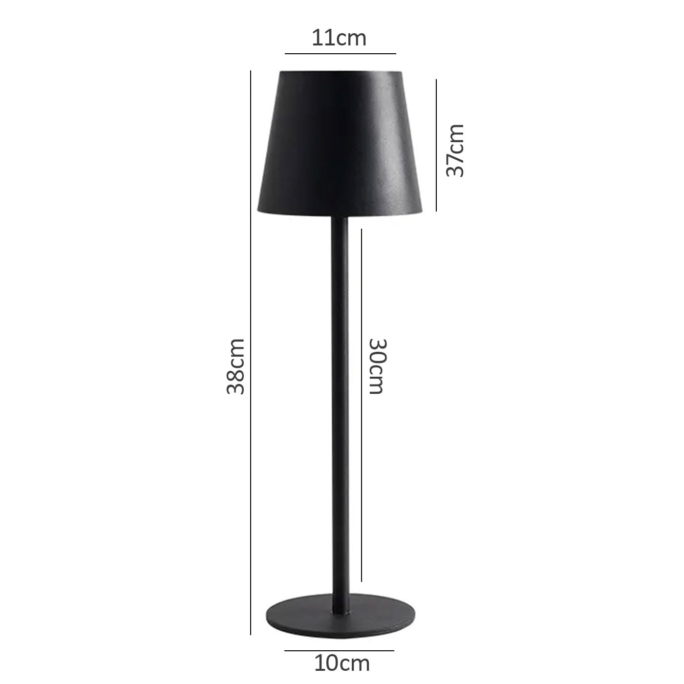 Set di 3 Lampada da Tavolo Touch Senza Fili Ricaricabili, LED Dimmerabili con 3 Tonalità di Luce 3000-6500K, Impermeabili IP54, Ideali per Interni ed Esterni