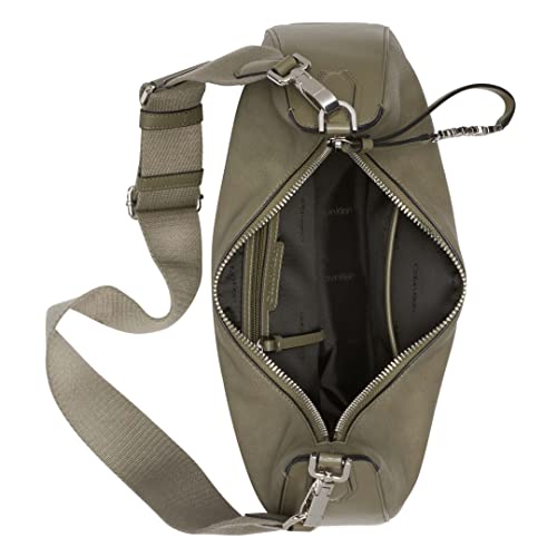 Image of Calvin Klein Womens Clay Top Zip Hobo Shoulder Bag