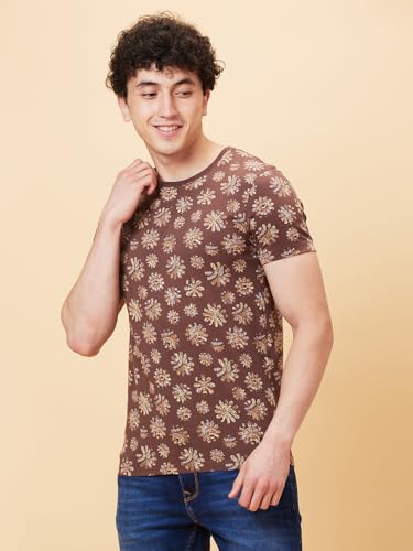 Image of Being Human Coffee Regular Fit Round Neck Men's T-Shirt Clothing
