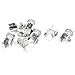 Aexit Home Bathroom Fall Protection 12mm Thickness Adjustable Glass Clip Clamps Silver Safety Clips Tone 8pcs