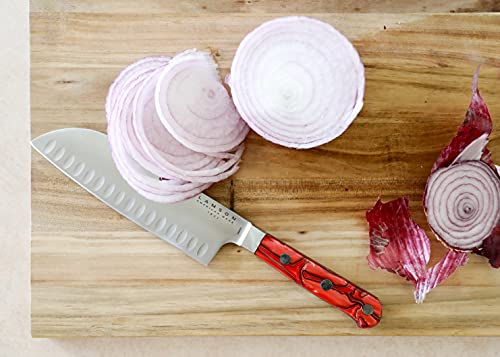 Lamson Fire Forged 7-Inch Kullenschliff Santoku Knife #TOP2