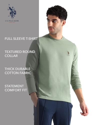 Image of U.S. Polo ASSN. Mens OEE05 Pure Cotton Oversized Lounge T-Shirt