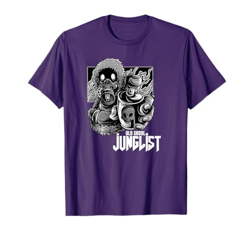 Junglist Raver Spray Can EDM Drum and Bass T-Shirt