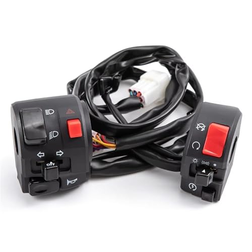Commutateur pour guidon étanche avec bouton klaxon clignotant compatible Suzuki GSXR600