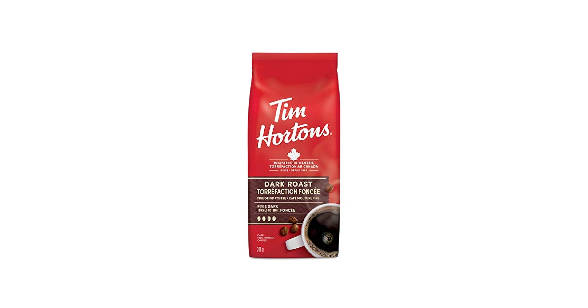Tim Hortons ダークロースト 300g ダーク Tim Hortons Bold Roast, Fine Grind Coffee, Dark Roast, 300g