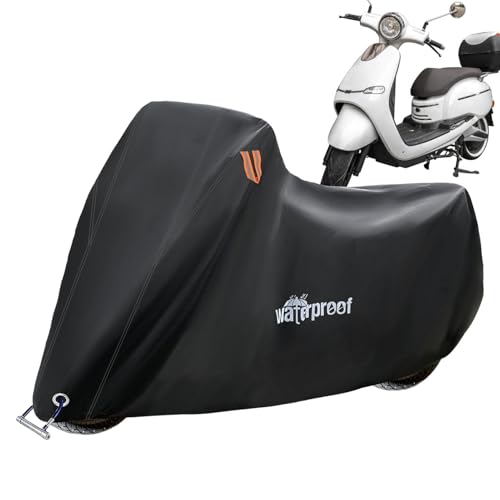 Funda impermeable para bicicleta al aire libre, resistente a la lluvia, cubierta duradera para bicicleta | Lona impermeable para bicicleta con ranuras para candados, cubierta para bicicleta