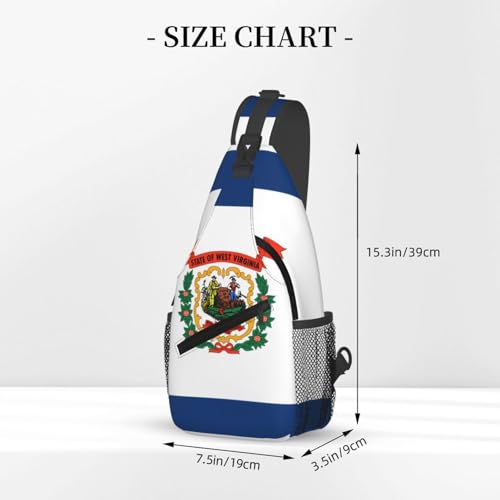 Mochila Unisex con Estampado Bandera de West Virginia miniatura 3