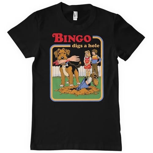T-shirt Bingo Digs a Hole Steven Rhodes affichez votre passion pour l'humour noir nostalgique