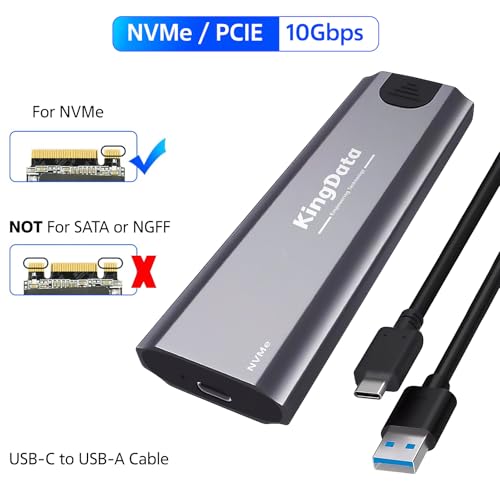 Caja externa M.2 NVMe USB 3.1 10Gbps para SSD 2230-2280 miniatura 2