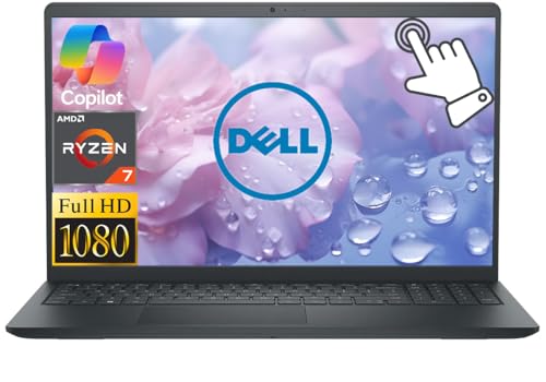 Dell (�f��) �^�b�`�X�N���[�� 15.6�C���` FHD �r�W�l�X�m�[�g�p�\�R���BAI�R�s�[�p�C���b�g�Ή��BAMD Ryzen 7 7730U 8�R�A�v���Z�b�T�A8GB RAM 512GB�X�g���[�W(256GB SSD+256GB�h�b�L���O�Z�b�g)�AW