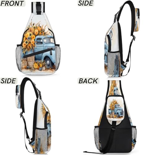 Bolso tipo sling unisex para viaje y senderismo miniatura 6