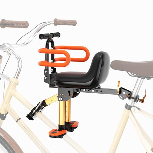 XIEEIX Front Child Bike Seat, Portable Foldable Kids Bike...