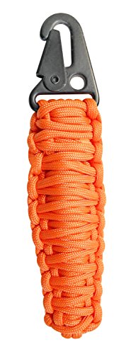 Bison Designs 11-Feet of 550 Paracord Backcountry Survival Pod with 10 Survival Items, 6-Inch, Orange