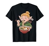 Photo Gallery carino elfo mangiare ramen giapponese kawaii fantasy noodles maglietta Photo Gallery carino elfo mangiare ramen giapponese kawaii fantasy noodles maglietta