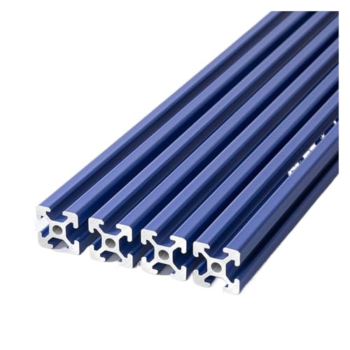 Extrusion aluminium anti-vibration 2020T bleu 650mm pour imprimante 3D