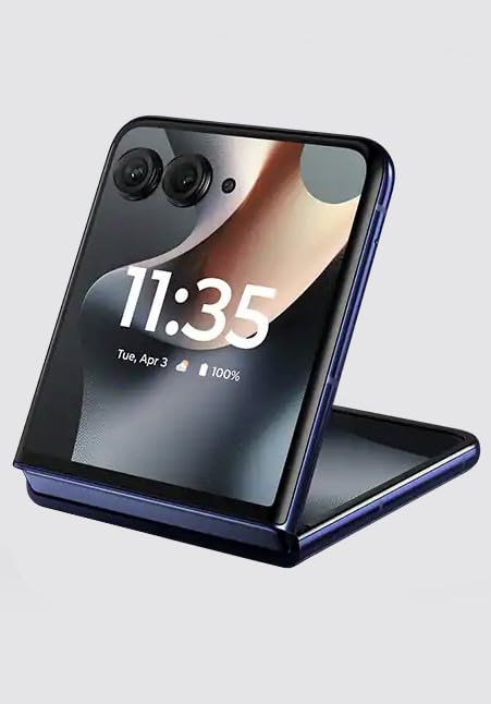 Image of Motorola Moto Razr+ 2025, 256GB + 12GB RAM, Midnight Blue - Unlocked (Renewed)