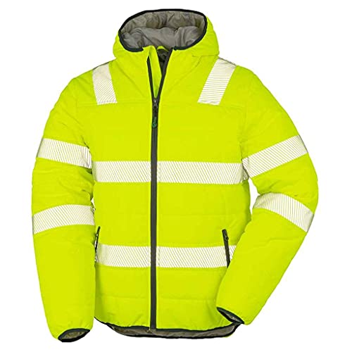Result Genuine Recycled Unisex Adult Ripstop Safety Jacket (3XL) (Fluorescent Yellow)