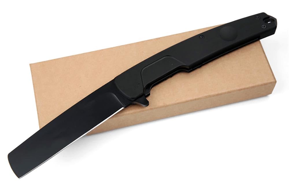 Joa Klappmesser Lang Taschenmesser fähig aus stahl N690 Alu Outdoor edc messer Survival tanto Jagdmesser scharfer einhandmesser,Geschenk für Männer