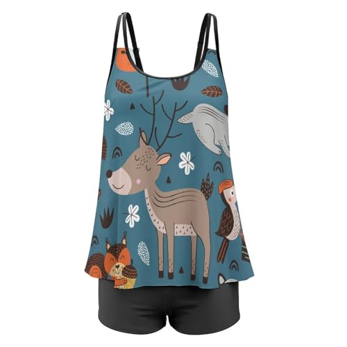 Ensemble bikini tankini renard de qualité supérieure avec finitions soignées - 4