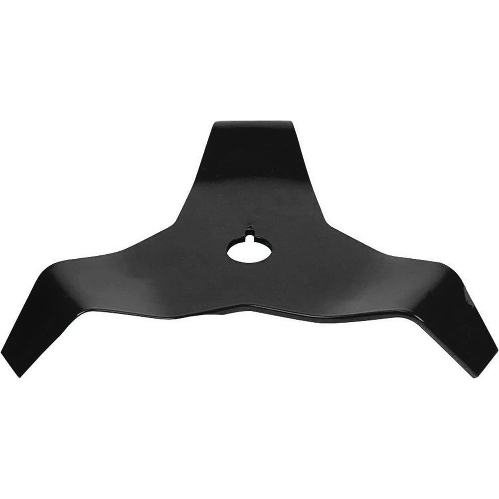 MISEO Cuchilla desbrozadora Universal for mantillo, Cuchilla trituradora de 3 Dientes, Cuchilla cortadora de césped, Accesorios for cortacésped de Acero, Herramientas de jardín, 1 ud.