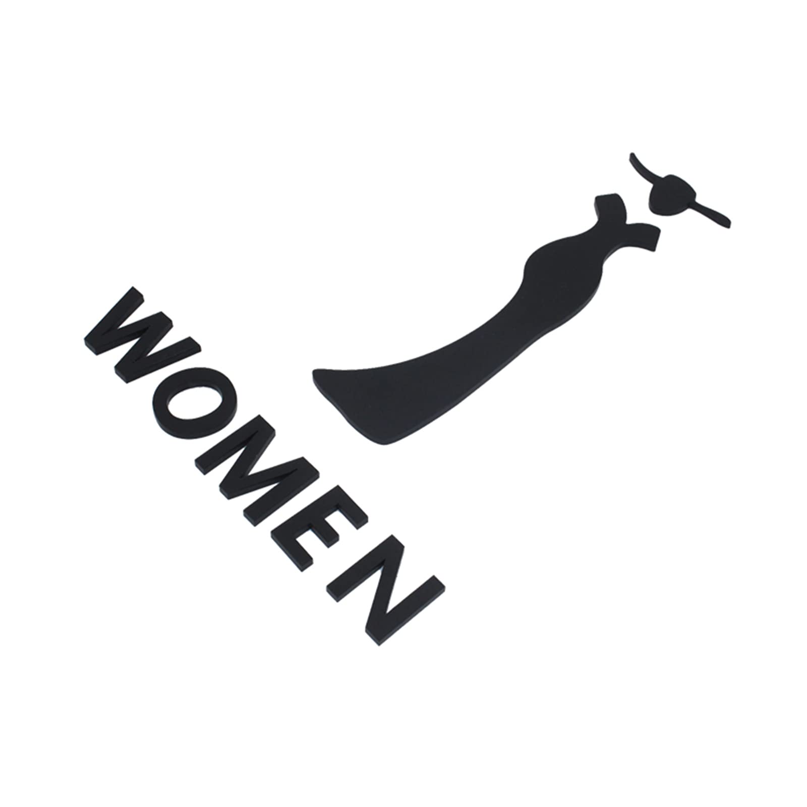 Letrero de baño para hombres y mujeres, letrero/cartel para puerta de baño unisex, letrero de inodoro, decoración de letrero de baño, para oficina o negocio y restaurante, exterior e interior (A 25*1