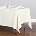 LinenTablecloth 70 x 120-Inch Rectangular Polyester Tablecloth Ivory