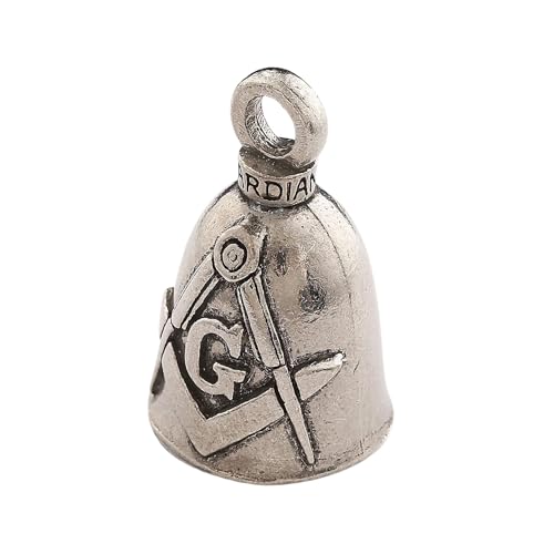 Image of Guardian Bell Good Luck Bell w /Keyring & Black Velvet Bag | Motorcycle Bell | Lead-Free Pewter | Made in USA