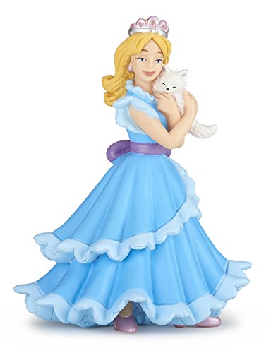 Papo 39125 Principessa con Gatto Figure, Blu