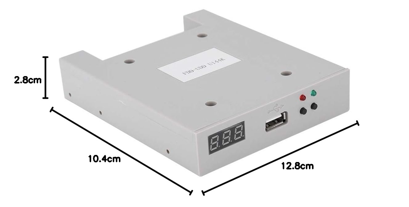 ciciglow Diskettenlaufwerk Emulator, FDD-UDD U144K 1,44 MB USB SSD Diskettenlaufwerk Emulator für Computer Daten Werkzeugmaschinen Bearbeitungszentren