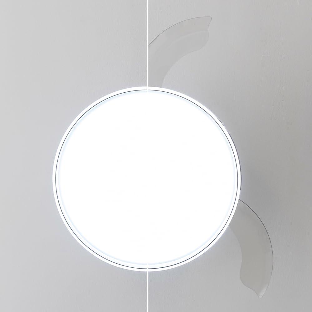 Cecotec Ventilador de Techo con Aspas Retráctites y Lámpara EnergySilence Aero 4280 Invisible White. 40 W, Diámetro 42" (106cm), Temporizador, 3 Tonos de Luz, Función Verano-Invierno