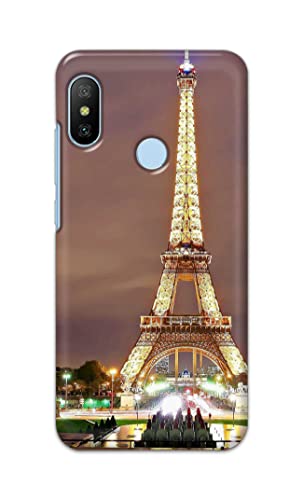 Image of PRINTFIDAA Lovers Famous Place Eiffel Tower in Paris Printed Designer Hard Case for Mi A2 Back Cover -(e) RPM1009