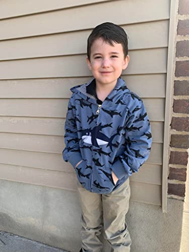 Akyzic Baby Boys Zip Up Hoodie Toddler Boys Jacket Cartoon Winter Long Sleeve Hooded Sweatshirt Tops Fall Coat Kids 2-7 Years2