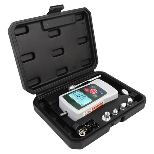 Medidor de fuerza digital portátil con pantalla de alta precisión y carcasa de ABS ligera