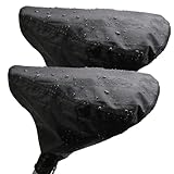 Xonhyicn New Bicycle Seat Cushion Cover Waterproof UV Protection for Men Women Gym Mountain Road Bike with Protective Lock Durable Rain Dustproof Cover 2 Pcs