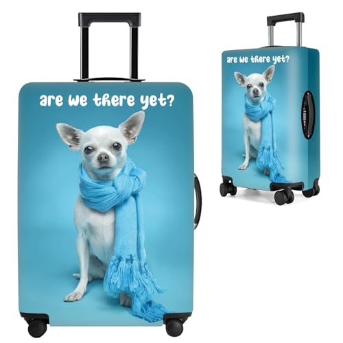 THISFIND Are We There Yet Luggage Cover – Cute Dog