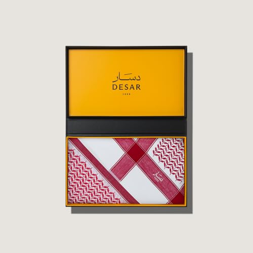 شماغ إصدار خاص 2 للرجال من دسار، أحمر، مقاس 55