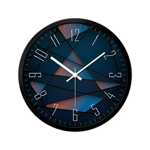Fashion Decorative Mute Non Tick Quartz Watch Metal an Outdoor Frame Anti-Fog High Definition Glass Cover Beautiful Scenery