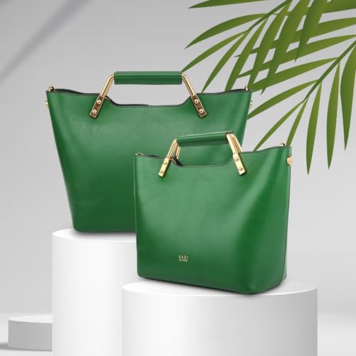 SADI Women's genuine leather crossbody bag -Multiway Shoulder Handbag with zipped Closure,With Detachable Inner Pocket Purse3