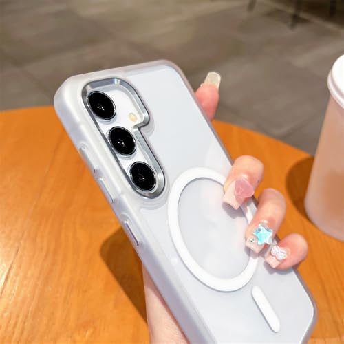 Coque Samsung S24 Ultra antichoc transparente noire avec charge magnétique Magsafe