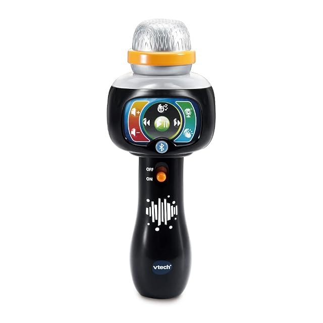 VTech - Micrófono Infantil Karaoke Canta Conmigo, Juguete para niños +2 años, Color Negro, Versión ESP