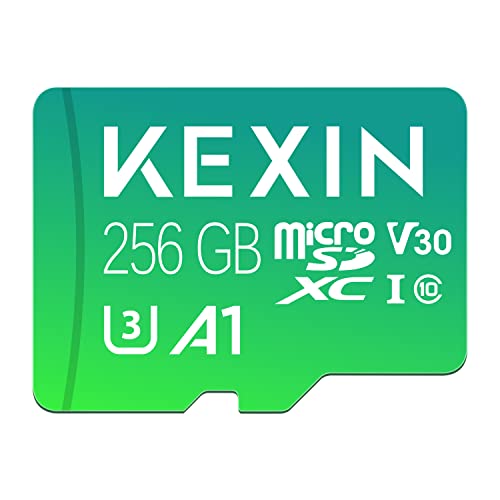 Kexin MicroSDXC 256GB Memory Card - U3, A1, C10, V30, 100MB/s Read Speed, U3-256GB