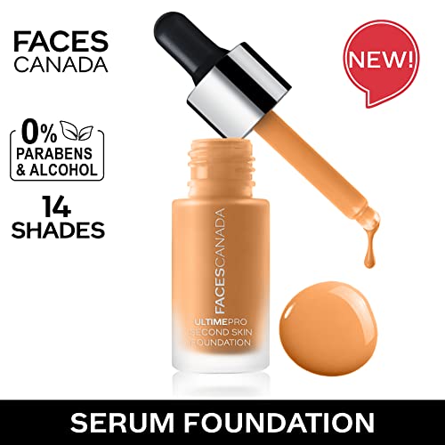 Image of FACESCANADA Ultime Pro Second Skin Foundation - Sand 04, 15ml | Lightweight Anti-Ageing Serum Foundation | 3X Lighter | Natural Matte Finish | Medium To High Coverage | SPF 15 | Non-Oily