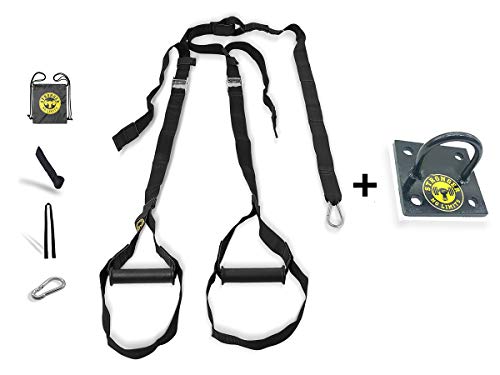 FITA DE TREINAMENTO SUSPENSO - PRESILHA - AMARELO - KIT SUPORTE DE TETO (Amarelo)