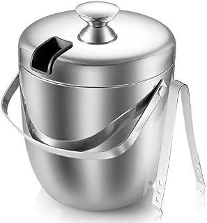 Malmo Insulated Double Walled Stainless Steel Ice & Wine Bucket with Tongs