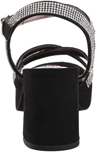 Steve Madden Girls Shoes Classy Heeled Sandal, Black, 4 US Unisex Big Kid | Image 2
