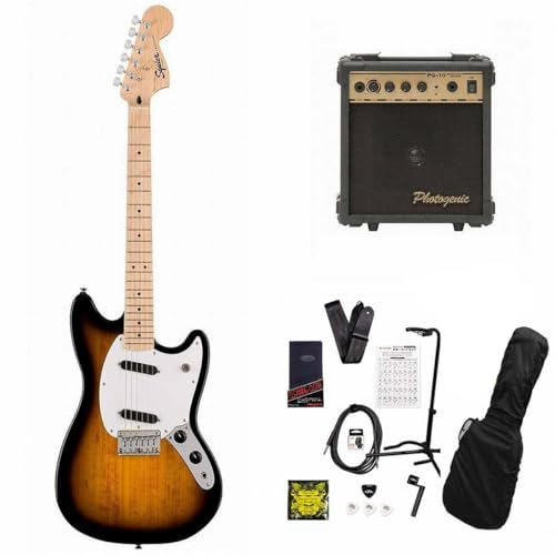 Squier/Sonic Mustang Maple Fingerboard White Pickguard 2-Color Sunburst PG-10�A���v�t���G���L�M�^�[���S��12�_�Z�b�g