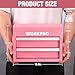 WORKPRO Metal Mini Tool Box, Top Tool Chest Containing Two Drawers with Ball Bearing Slides, PVC Drawer Liners and PP Feet Pads, Durable Cold Rolled Steel Small Toolbox for Multi-Purpose Storage